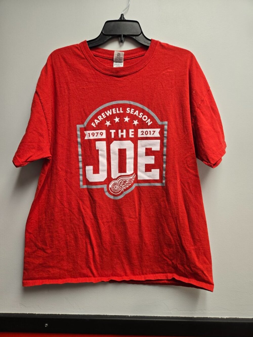 Detroit Red Wings Shirt XL Farewell To The Joe Louis Arena Hockey 1979-2017 Red